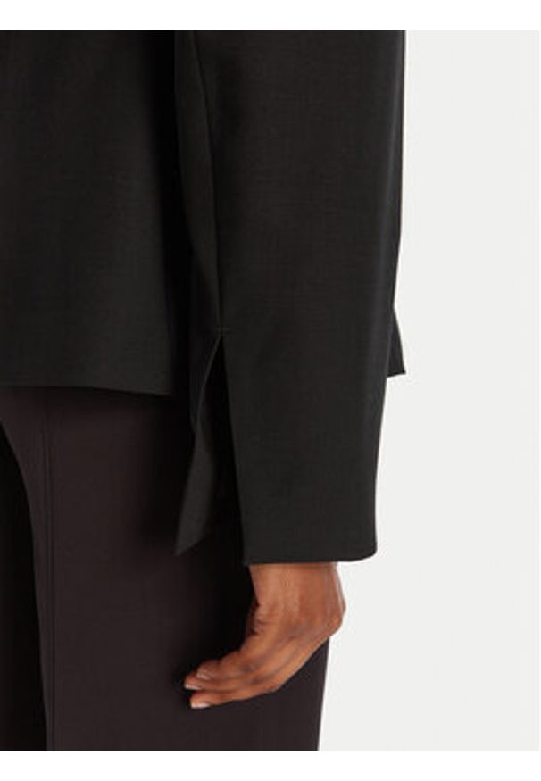 BOSS Marynarka Jia9 50546622 Czarny Slim Fit. Kolor: czarny. Materiał: wełna