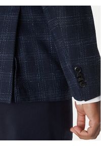 BOSS Marynarka H-Hutson-233 50535057 Granatowy Slim Fit. Kolor: niebieski. Materiał: wełna #4