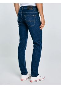 Big-Star - Jeansy męskie skinny granatowe Jeffray 663. Okazja: na co dzień. Stan: obniżony. Kolor: niebieski. Styl: klasyczny, casual, elegancki #3