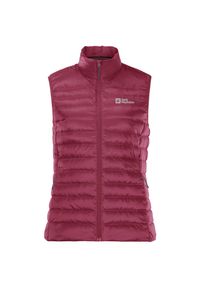 Kurtka uniwersalna damska Jack Wolfskin Pack-go Down Vest. Kolor: czerwony. Materiał: syntetyk. Długość rękawa: bez rękawów