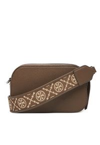 Tory Burch Torebka Mini Miller Crossbody 171955 Brązowy. Kolor: brązowy. Materiał: skórzane