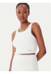 Guess Top O5BR01 Z1282 Écru Regular Fit. Materiał: syntetyk #5