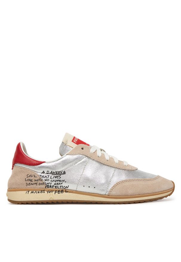 Patrizia Pepe Sneakersy 8Z0135/L154-FG69 Srebrny. Kolor: srebrny. Materiał: skóra