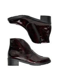 Rieker Botki Y0553-35 Bordowy. Kolor: czerwony. Materiał: syntetyk, materiał #6