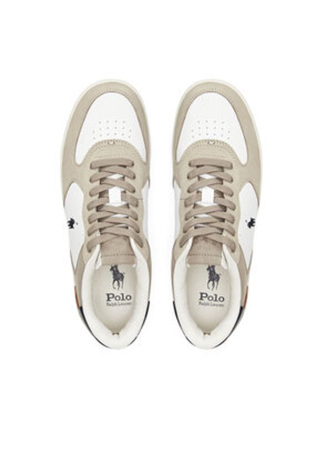 Polo Ralph Lauren Sneakersy 809955690004 Beżowy. Kolor: beżowy. Materiał: zamsz, skóra