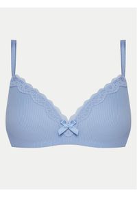 Hunkemöller Biustonosz bezfiszbinowy Lola 301081 Błękitny. Kolor: niebieski. Materiał: syntetyk