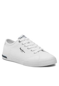 Sneakersy Pepe Jeans Kenton Road W PLS31440 White 800. Kolor: biały. Materiał: skóra #1