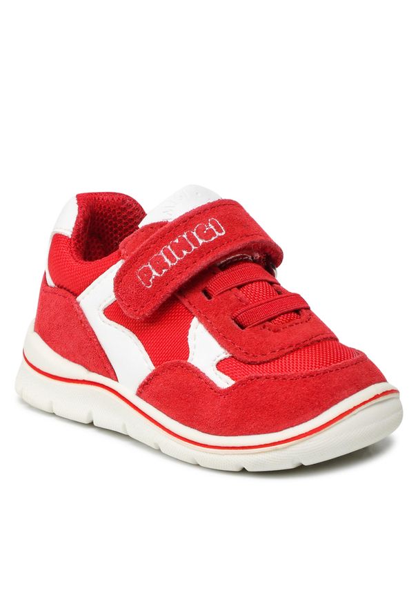Sneakersy Primigi 1851044 Red. Kolor: czerwony. Materiał: zamsz, skóra