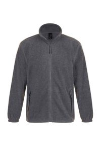 SOL'S - Bluza Polarowa Unisex Dla Dorosłych North. Kolor: szary. Materiał: polar. Sezon: zima