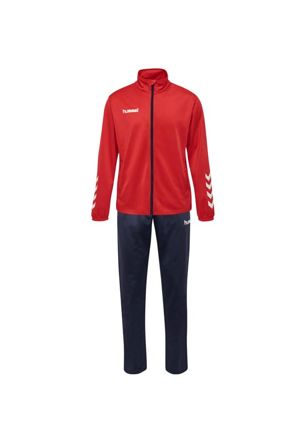 Zestaw dresów sportowych dziecięcych Hummel Promo Kids Poly Suit. Kolor: czerwony, niebieski, wielokolorowy, różowy. Materiał: dresówka. Styl: sportowy