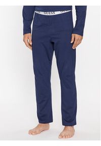 Guess Piżama U2BX00 KBZG0 Niebieski Regular Fit. Kolor: niebieski. Materiał: bawełna