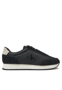 Calvin Klein Jeans Sneakersy YM0YM01119 Czarny. Kolor: czarny. Materiał: skóra