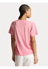 Polo Ralph Lauren T-Shirt 211935591002 Różowy Regular Fit. Typ kołnierza: polo. Kolor: różowy. Materiał: bawełna