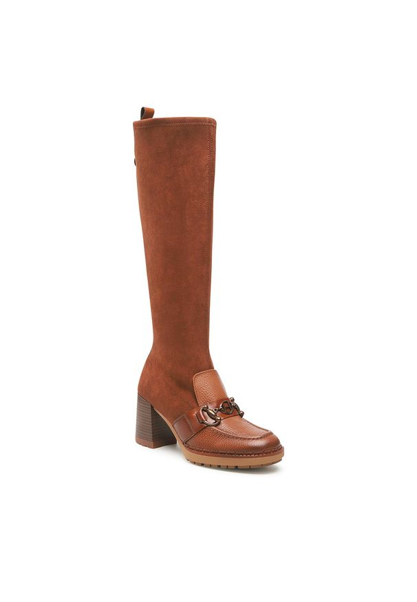 Kozaki Hispanitas Michelle2 HI222193 Cuero. Kolor: brązowy. Materiał: materiał