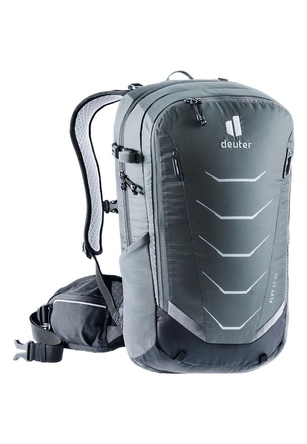 Plecak na rower damski Deuter Flyt 12 SL - graphite/black. Kolor: czarny. Styl: sportowy