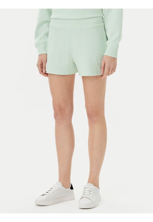 Guess Szorty sportowe V5GD19 KC3D2 Zielony Relaxed Fit. Kolor: zielony. Materiał: bawełna