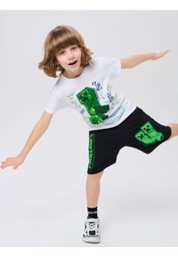 Sinsay - Szorty Minecraft - czarny. Kolor: czarny #1