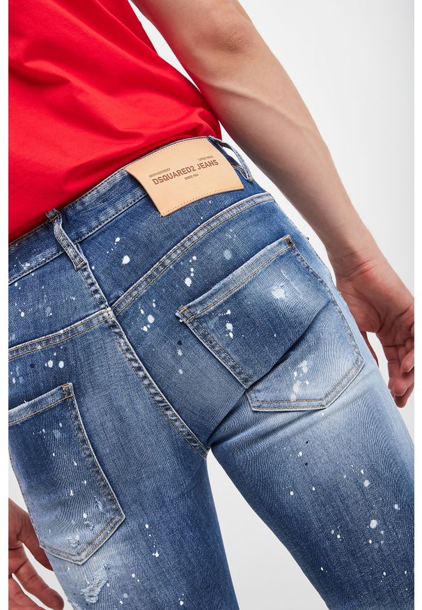 Jeansy męskie Super Twinky Jean DSQUARED2. Wzór: nadruk