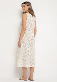 Born2be - Beżowa Szydełkowa Sukienka z Bawełny w Stylu Boho Baniretia. Okazja: na co dzień, na spacer, na imprezę. Kolor: beżowy. Materiał: bawełna. Styl: boho #6