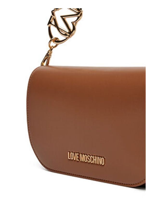 Love Moschino - LOVE MOSCHINO Torebka JC4049PP1MLF0201 Brązowy. Kolor: brązowy. Materiał: skórzane