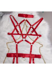 Intica - Komplet bielizny z łańcuszkami regulowanymi na wyjątkowe okazje Sookja. Kolor: czarny. Materiał: materiał #8