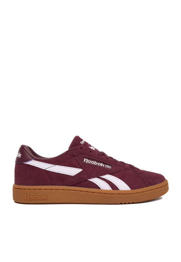 Reebok Sneakersy EO-CLUB C GROUNDS UK 100229523 Bordowy. Kolor: czerwony. Materiał: skóra, zamsz. Model: Reebok Club