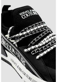 Versace Jeans Couture - VERSACE JEANS COUTURE Czarne sneakersy męskie Fondo Dynamic Dis. Sa3. Kolor: czarny