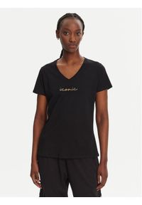 Liu Jo Sport T-Shirt TA5179 J6040 Czarny Regular Fit. Kolor: czarny. Materiał: bawełna. Styl: sportowy #1