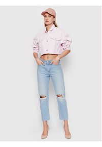 DeeZee Kurtka jeansowa Believe It KL030 Fioletowy Regular Fit. Kolor: fioletowy. Materiał: jeans, bawełna #3