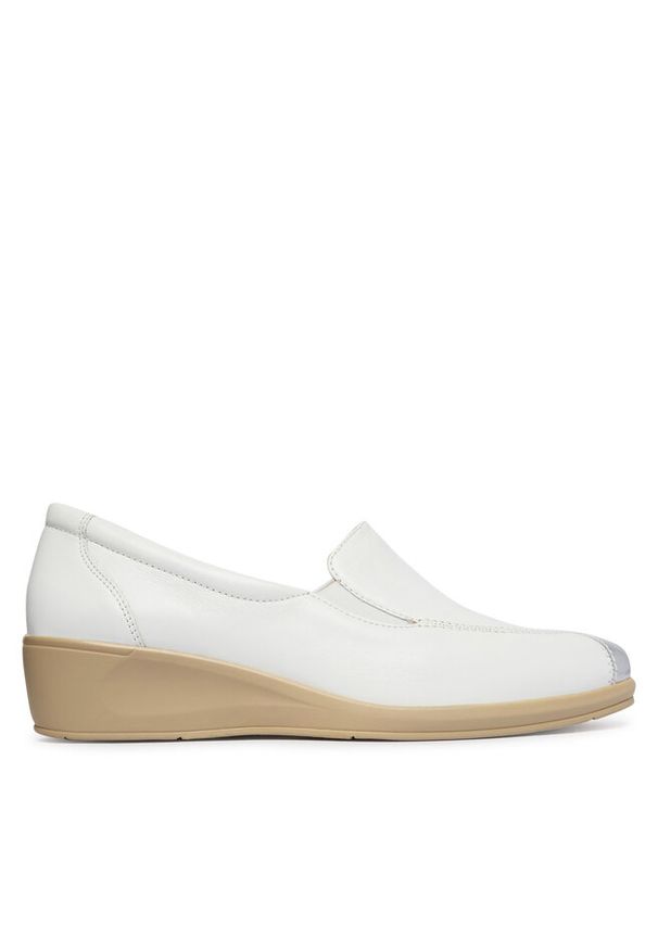 Półbuty Caprice. Kolor: biały