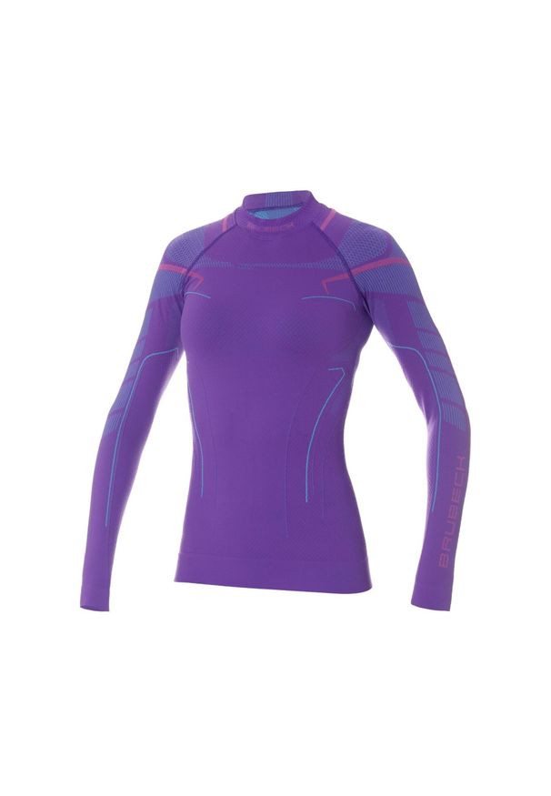 Termoaktywna damska bluza narciarska Brubeck Thermo. Kolor: fioletowy. Materiał: poliamid, elastan. Sport: narciarstwo