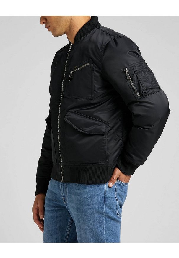 Lee - LEE BOMBER JACKET MĘSKA KURTKA PRZEJŚCIOWA L87GOS01 112321553