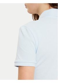 Lacoste Polo PF5462 Błękitny Slim Fit. Typ kołnierza: polo. Kolor: niebieski. Materiał: bawełna