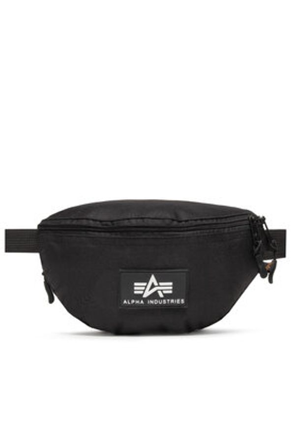 Alpha Industries Nerka Rubber Print Waistbag 198912 Czarny. Kolor: czarny. Materiał: materiał. Wzór: nadruk