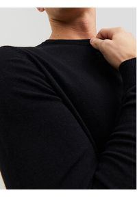 Jack & Jones Sweter Emil 12208364 Czarny Regular Fit. Kolor: czarny. Materiał: bawełna #3