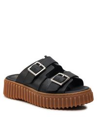 Clarks Klapki Torhill Slide 26176428 Czarny. Kolor: czarny. Materiał: skóra #4