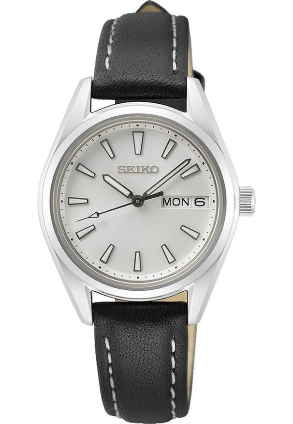 Zegarek Seiko Zegarek damski Seiko SUR455P1 czarny. Kolor: czarny