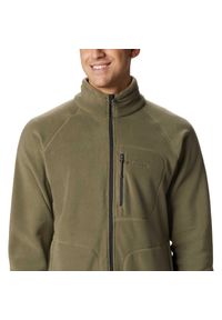 columbia - Bluza polarowa turystyczna męska Columbia Fast Trek II FZ. Kolor: zielony. Materiał: polar. Sport: turystyka piesza