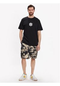 DC T-Shirt Jaakko Cubic ADYZT05260 Czarny Relaxed Fit. Kolor: czarny. Materiał: bawełna