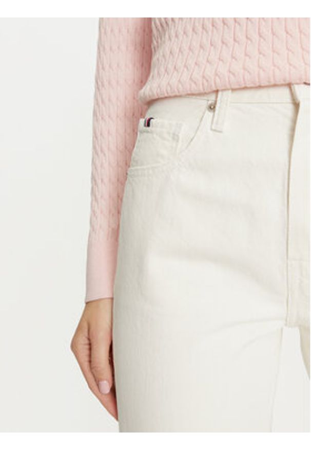 TOMMY HILFIGER - Tommy Hilfiger Jeansy WW0WW42194 Écru Relaxed Fit. Kolor: kremowy