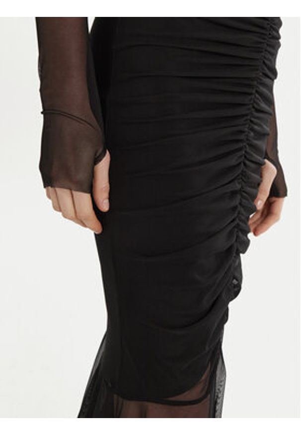 NORMA KAMALI Sukienka wieczorowa ST324PPMG08001 Czarny Slim Fit. Kolor: czarny. Materiał: syntetyk. Styl: wizytowy