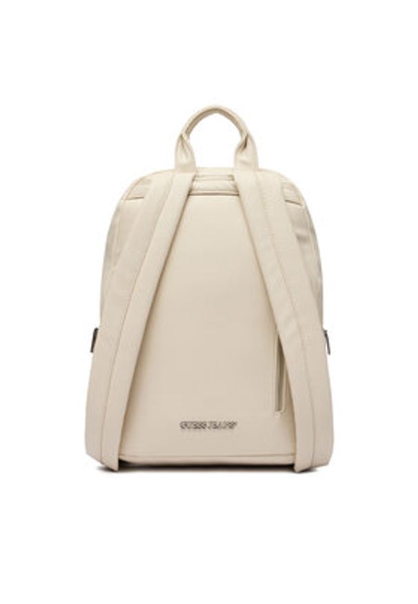 Guess Jeans Plecak CWBEO-GUESS-B-006-09 Écru. Kolor: kremowy. Materiał: skóra