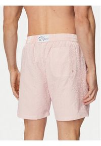 Guess Szorty kąpielowe F6GT11 WN342 Różowy jasny Regular Fit. Kolor: różowy. Materiał: syntetyk #2