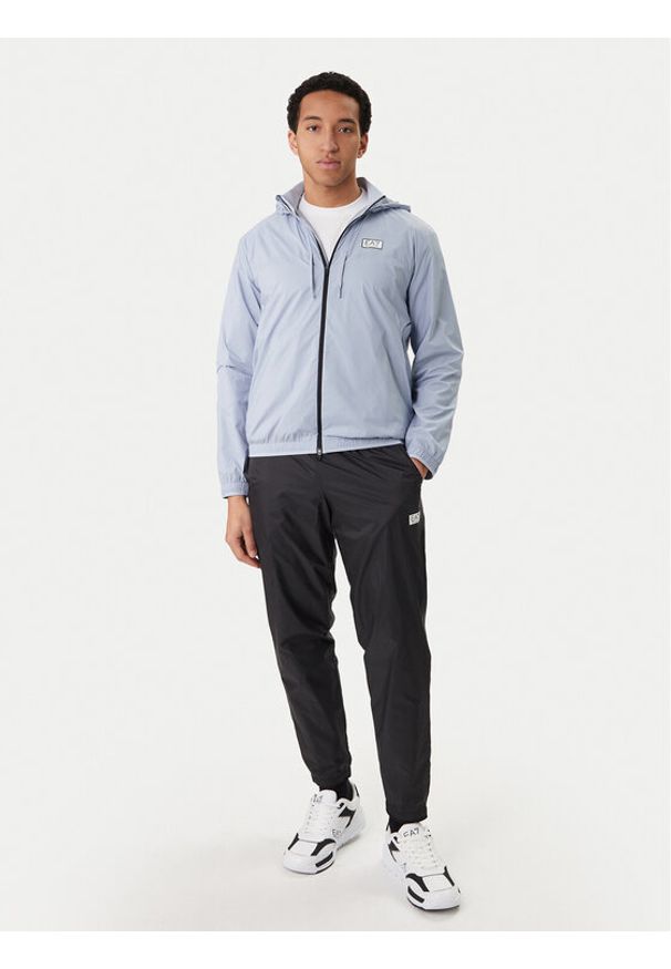 EA7 Emporio Armani Dres 7M001383 AF21521 M9054 Błękitny Regular Fit. Kolor: niebieski. Materiał: syntetyk