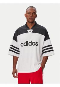 Adidas - adidas T-Shirt Adicolor KR1403 Biały Loose Fit. Kolor: biały. Materiał: syntetyk #1