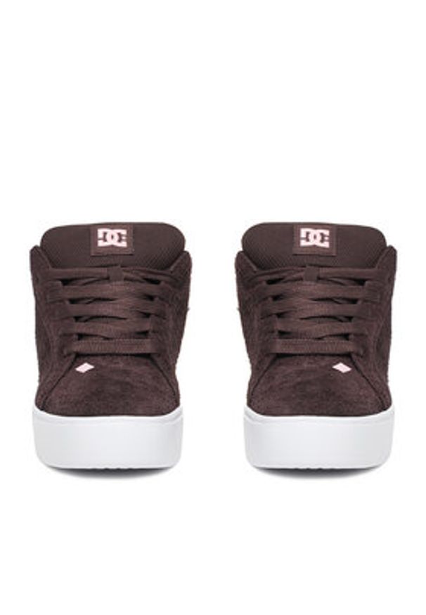 DC Shoes Sneakersy CEO-COURT GRAFFIK PLATFORM DC02422210 Brązowy. Kolor: brązowy. Materiał: skóra, zamsz. Obcas: na platformie
