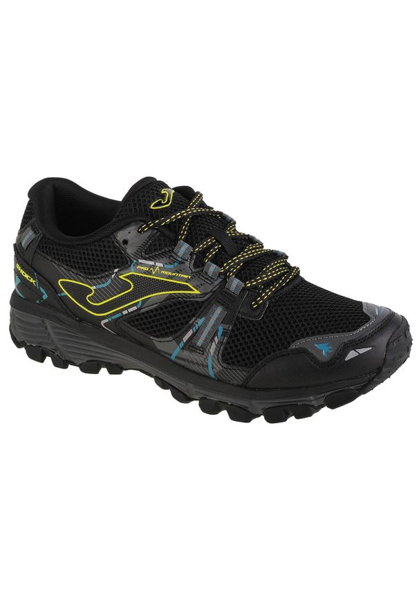 Buty do chodzenia męskie Joma Shock. Zapięcie: sznurówki. Kolor: czarny. Materiał: materiał, tkanina, syntetyk. Szerokość cholewki: normalna. Sport: turystyka piesza