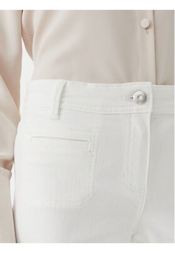Olsen Jeansy 14002252 Biały Wide Leg. Kolor: biały