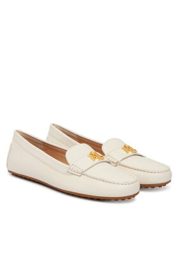 Lauren Ralph Lauren - LAUREN RALPH LAUREN Mokasyny 802852847025 Biały. Kolor: biały. Materiał: skóra