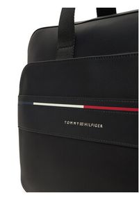 TOMMY HILFIGER - Tommy Hilfiger Torba na laptopa Th Foundation Computer Bag AM0AM13198 Czarny. Kolor: czarny. Materiał: skóra #5